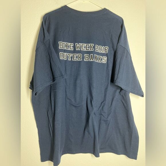 Bleu Coton T-shirt Size 3XL - Picture 4 of 5